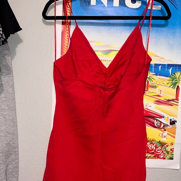 Zara size M red dress - Picture 3 of 4